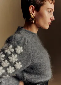 Pull Luke - Gris Moyen / Ecru — view 2