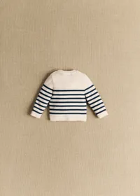Pull Malo - Naturel / Marine — view 4