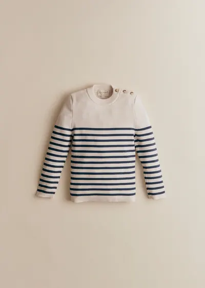 Pull Malo - Naturel / Marine