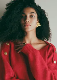 Pull Milann - Rouge Carmin — view 3