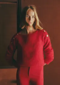 Pull Milann - Rouge Carmin — view 4