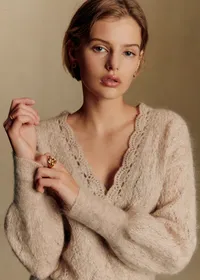 Pull Nathalia - Beige Chiné — view 4