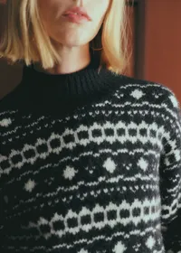 Pull Robin - Ecru Noir — view 2