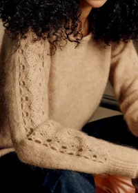 Pull Stacy - Beige Chiné Clair — view 2