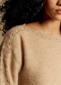 Pull Stacy - Beige Chiné Clair — view 3