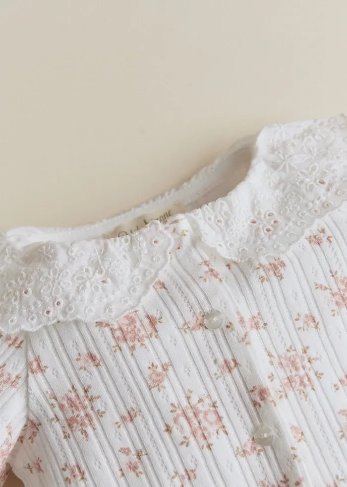 Pyjama Cassiopée - Imprimé Bouquet Doux Rose