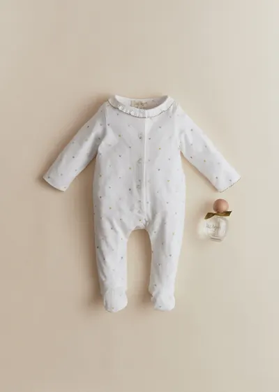 Pyjama Cléophée - Imprimé Coeur Croisillon Pastel