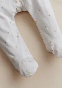 Pyjama Cléophée - Imprimé Coeur Croisillon Pastel — view 3