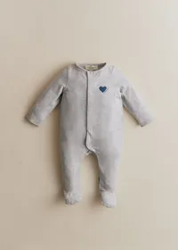Pyjama La Chamade - Gris Chiné / Indigo — view 2