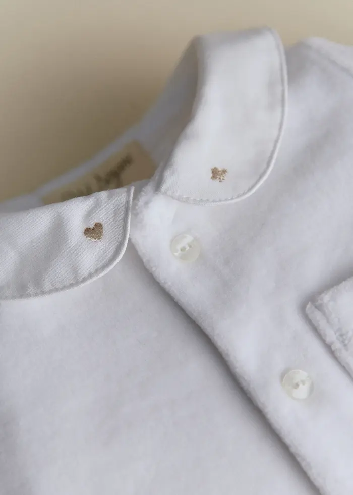 Pyjama Set Naissance Etoile - Blanc Lait