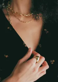 Robe Adelina - Cuivre fond noir — view 2