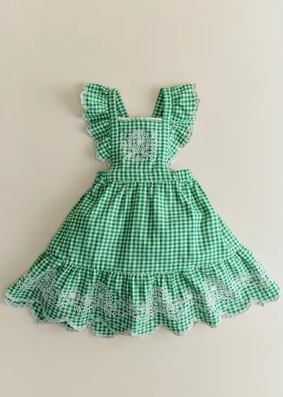 Robe Aurore - Vichy Vert