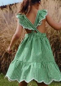 Robe Aurore - Vichy Vert — view 3