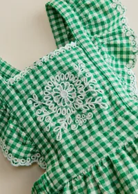 Robe Aurore - Vichy Vert — view 4
