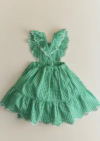 Robe Aurore - Vichy Vert — view 5