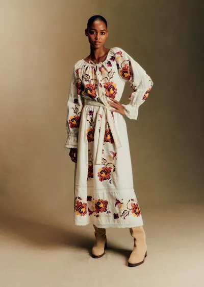 Robe Cindy - Aquarelle Multico