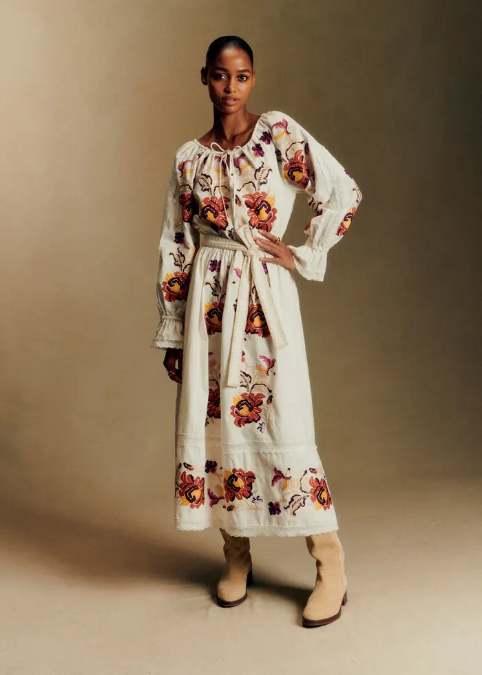 Robe Cindy - Aquarelle Multico