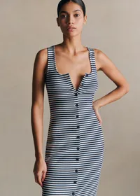 Robe Fabiola - Écru / Marine — view 2