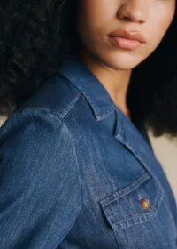 Robe Filomena - Bleu Foncé — view 2