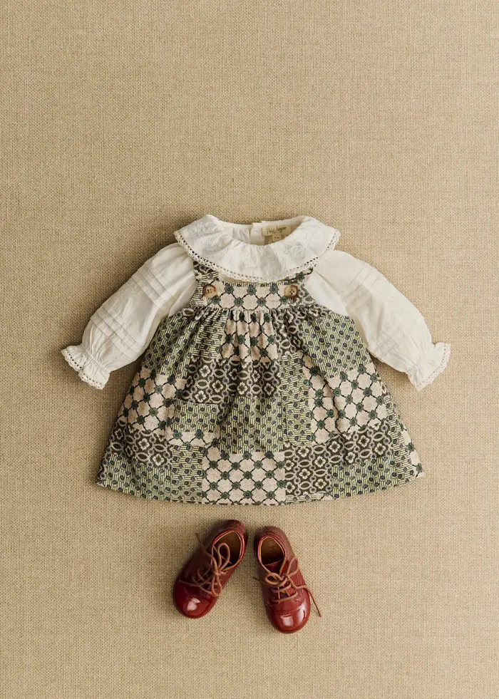 Robe Gigi - Petit Sézane x Antoinette Poisson - Imprimé Patchwork Dominote