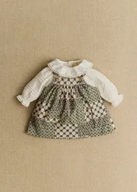 Robe Gigi - Petit Sézane x Antoinette Poisson - Imprimé Patchwork Dominote — view 2