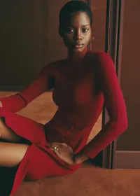 Robe Harper - Rouge Foncé — view 3