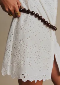 Robe Helly - Broderie Unie Ecru — view 4