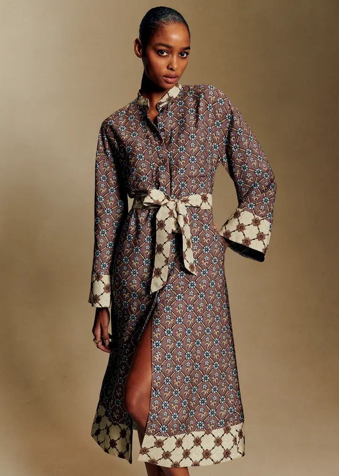 Robe Line - Sézane x Antoinette Poisson - Imprimé Coeur Garance