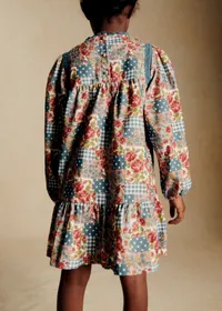 Robe Loren - Patchwork Roses et Pois — view 3