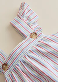 Robe Lucile - Rayure Rouge Bleu Jaune — view 4