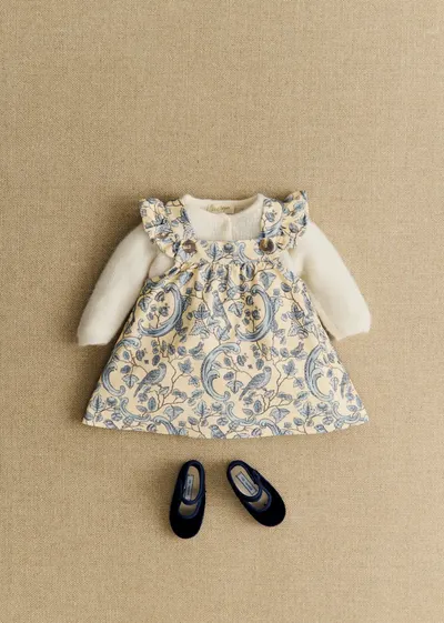 Robe Lucy - Petit Sézane x Antoinette Poisson - Imprimé Oiseaux Bleus