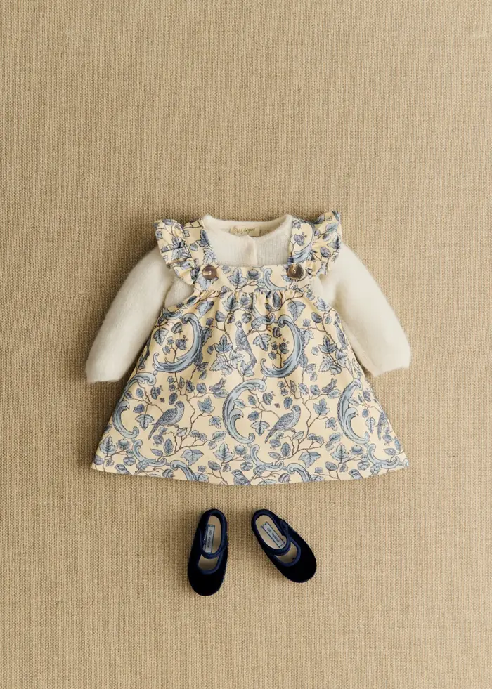 Robe Lucy - Petit Sézane x Antoinette Poisson - Imprimé Oiseaux Bleus