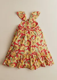 Robe Martha - Imprimé Tournesols Rouge — view 5