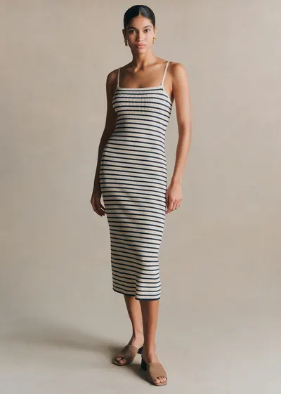 Robe Milly - Écru / Marine