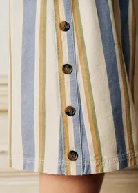 Robe Nicila - Rayures Bleu Ecru Jaune — view 2
