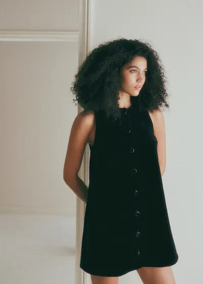 Robe Noémie - Velours Noir