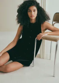 Robe Noémie - Velours Noir — view 2