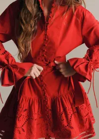 Robe Odette - Rouge — view 3