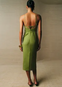 Robe Pearly - Vert Olive — view 4