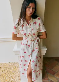 Robe Raquel - Imprimé Rosa Corail — view 3