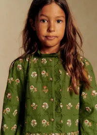 Robe Romina - Olive / broderie herbier — view 2