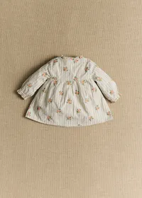 Robe Romy - Rayures Broderies Fleurs — view 3