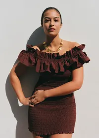 Robe Salomena - Acajou - Création Solidaire — view 4
