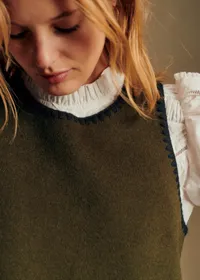 Robe Sanja - Kaki / Noir — view 2