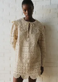 Robe Valya - Sézane x SEA NY - Guipure Unie Crème — view 2