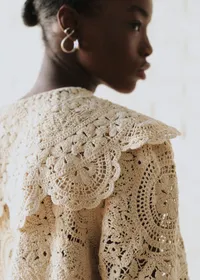 Robe Valya - Sézane x SEA NY - Guipure Unie Crème — view 4