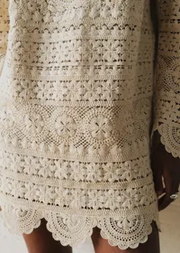 Robe Valya - Sézane x SEA NY - Guipure Unie Crème — view 5