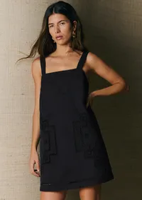 Robe Victoire - Broderie Placée Noire — view 3