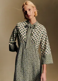 Robe Vinia - Sézane x Antoinette Poisson - Imprimé Patchwork Dominote — view 2