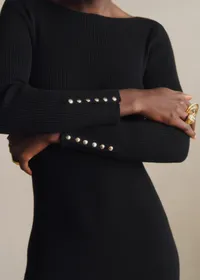 Robe Vivianne - Noir Doré — view 3